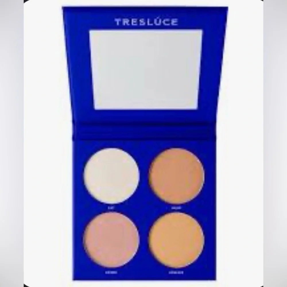 Tresluce LUCETE GLOW Face Palette with Cream and Tan Shades on